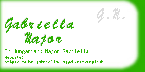 gabriella major business card